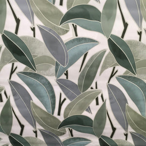 Green Tropical Leaves Printed PVC