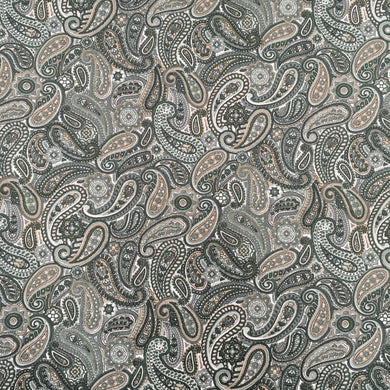 Sage Paisley Poplin Print