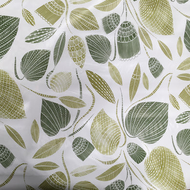 Fan Leaves Multi Printed PVC Embossed
