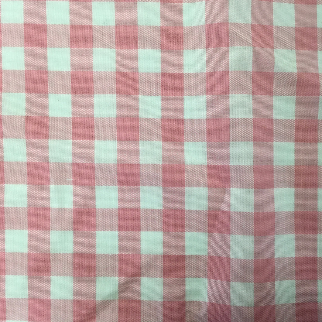 Pink 3/8” 9mm Yarn Dyed Gingham