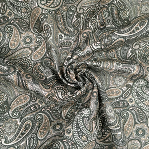 Sage Paisley Poplin Print