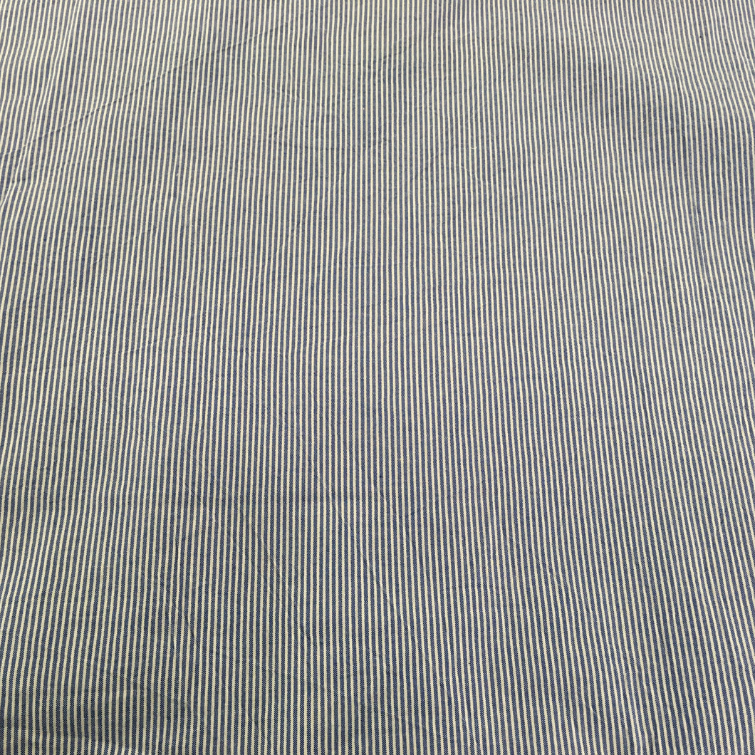 Cotton Seersucker stripe Dark Blue