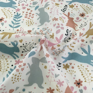 Multi Bunny Polycotton Print