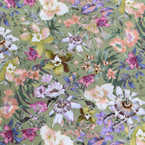 Sage Floral Poplin Print