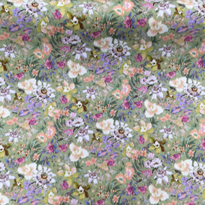 Sage Floral Poplin Print