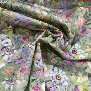 Sage Floral Poplin Print