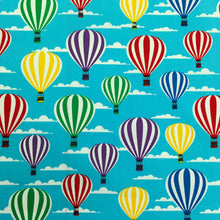 Load image into Gallery viewer, Turquoise Balloon Cotton Poplin Print