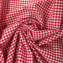 Load image into Gallery viewer, Red 1/8” 3mm Yarn Dyed Gingham