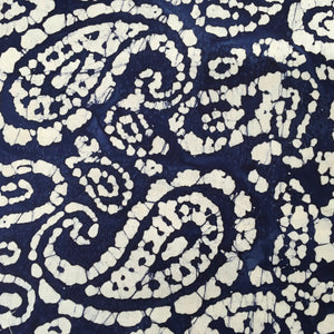 Navy White Batik