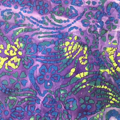 Purple/blue Batik