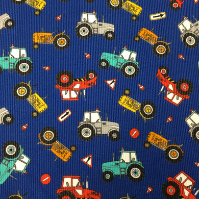 Tractors Needlecord Digital Print