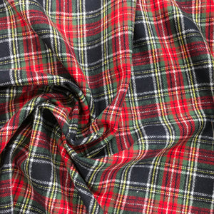 Brushed Cotton Check colour Red