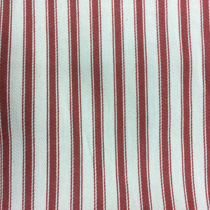 Terracotta Canvas Ticking Stripes