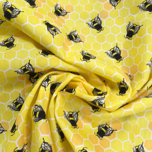 Honey Bee Cotton Print