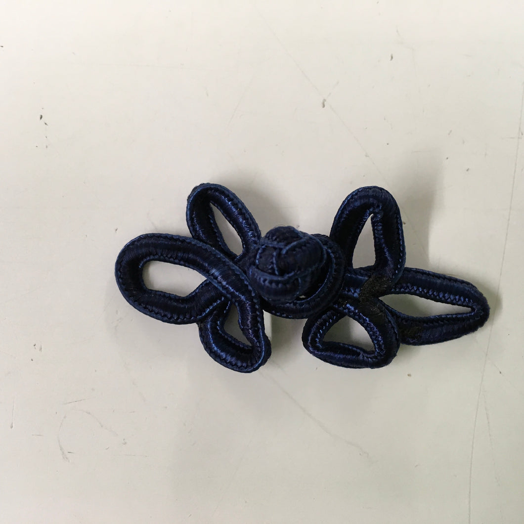 Navy Frog Clasp