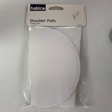 White Shoulder Pads - Medium