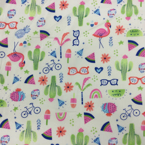 Ivory Cactus Cotton Print