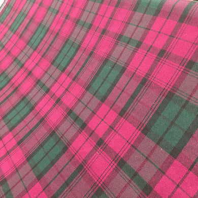 Poly Viscose Purple Tartan